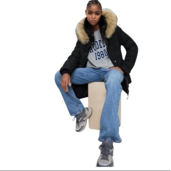 NWT! Zara size S black DuPont puffer jacket - Picture 2 of 14